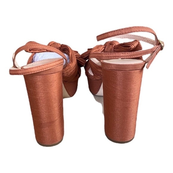 Loeffler Randall Natalia Platform Sandal Block Heel
Terracotta Organza NEW - Picture 10 of 10